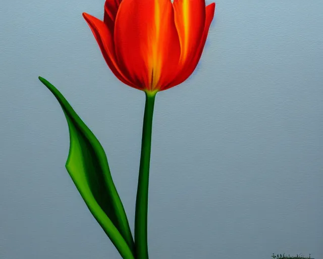 Image similar to the tulip, an ultrafine detailed painting by rafal olbinski, behance contest winner, pop surrealism, detailed painting, very detailed, minimalist, skeuomorphic, airbrush art