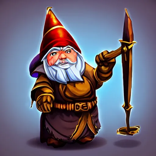 Prompt: Gnome Illusionist, D&D, Fantasy, In the style of pathfinder wrath of the righteous