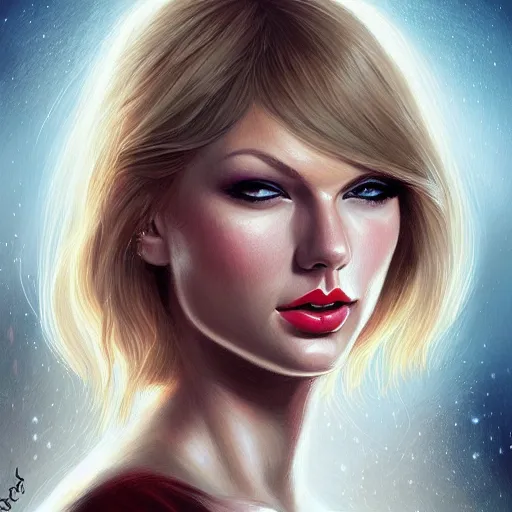 Image similar to portrait of taylor swift by charlie bowater