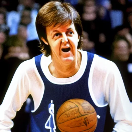 Image similar to paul mccartney playing in the nba