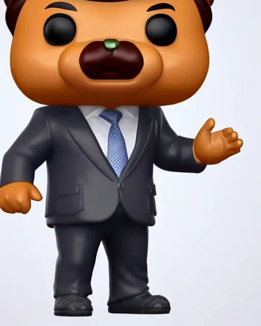 Image similar to full body 3d render of xi jinping as a funko pop, studio lighting, white background, blender, trending on artstation, 8k, highly detailed