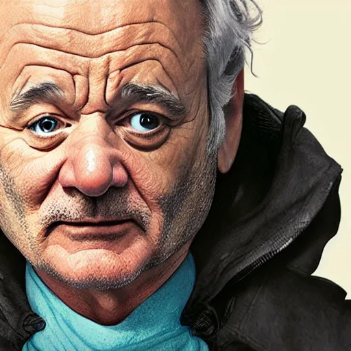 Image similar to bill murray as a jedi master