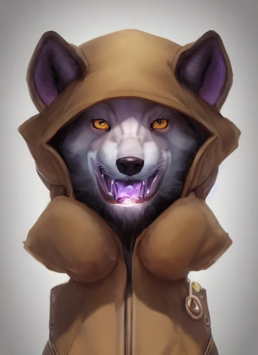 Image similar to close up character portrait icon of the anthro anthropomorphic of the male anthropomorphic wolf fursona wearing jedi robes. leather gloves. character design by charlie bowater, ross tran, artgerm, and makoto shinkai, detailed, soft lighting, rendered in octane