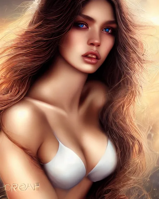 Prompt: a beautiful woman cat chimera, photo, ultra detail, photoreal, professionally retouched, soft moonlight lighting, shiny plastic bikini, realistic, smooth face, goddess, luscious lips, perfect eyes, wide angle, sharp focus on eyes, 8 k high definition, insanely detailed, intricate, elegant, art by artgerm and wlop