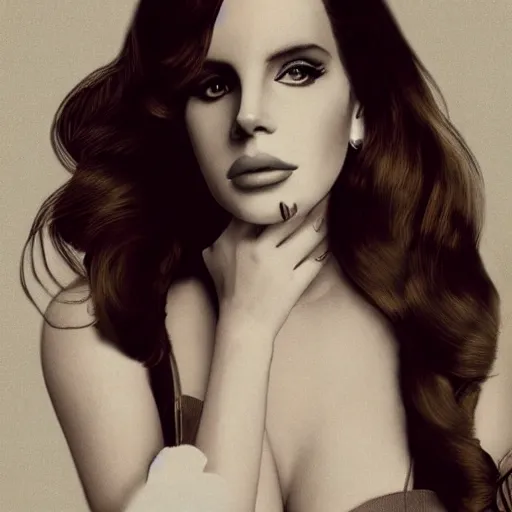 Image similar to Lana del rey album cover, photorealistic