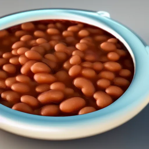 Prompt: mouse in baked beans, 4k realistic photo