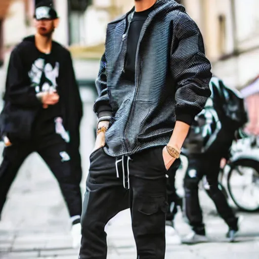 Prompt: the coolest streetwear fit ever