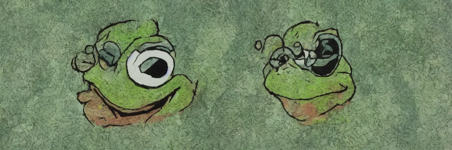 Prompt: happy pepe