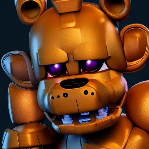 KREA - horror animatronic from fnaf, 8 k, super detailed, octane render,  vfx, super realistic, unreal engine 5