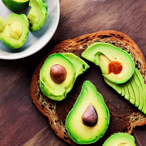 Prompt: A Resplendant Quetzal eating avocado toast, hyperrealistic photo, hyper detailed, depth of field