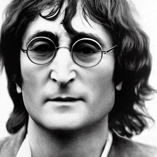 Image similar to john lennon made of lemon