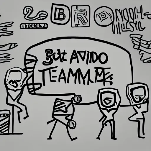 Prompt: detailed stick figure saying goodbye to teamates, cryptocurrency in the background