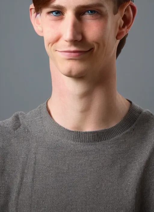 a very skinny young white male closeup portrait of Stable Diffusion