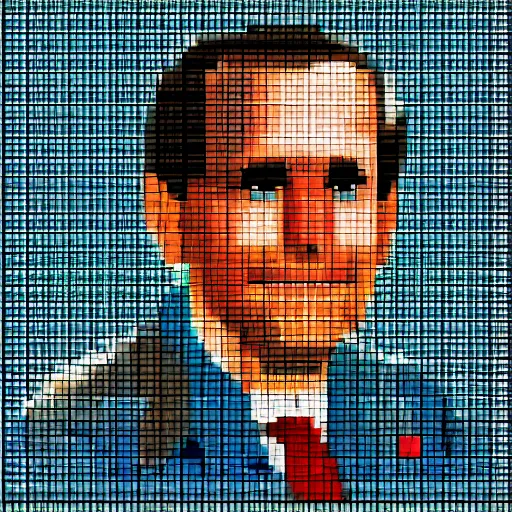 Prompt: George Bush pixel art