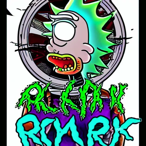 Image similar to rick and morty full body tattoo. tattoo artists portfolio.