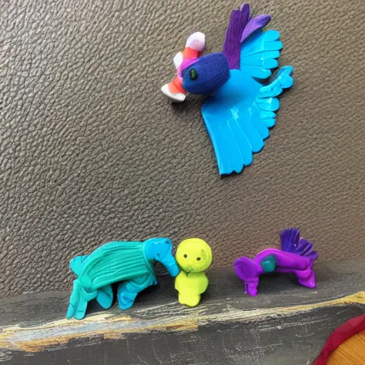 Image similar to play doh pigeon