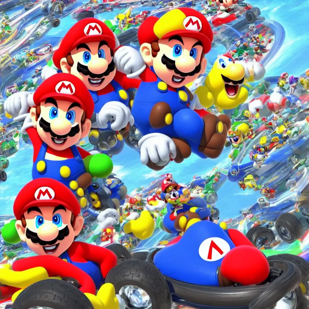 Image similar to mario kart 8 character