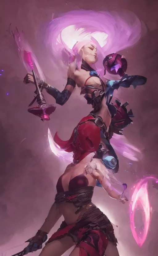 Image similar to jinx, league of legends, arcane, by fortiche, by greg rutkowski, esuthio, craig mullins