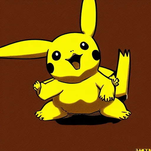 Image similar to educational and detailed anatomical illustration of pikachu