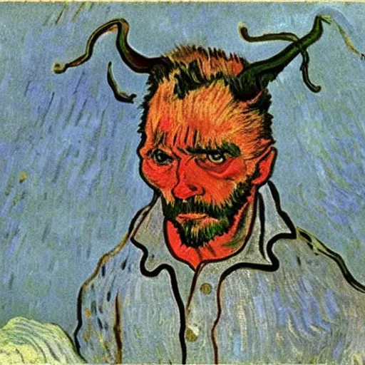 Image similar to devil by van gogh