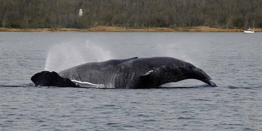 Image similar to whale battleship hybrid