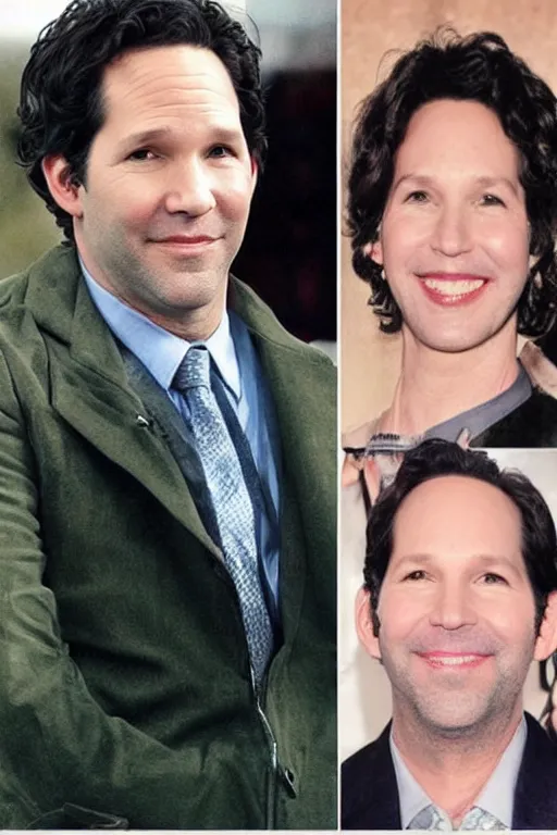 Prompt: potrait photograph paul rudd with bad plastic surgery, botox failure