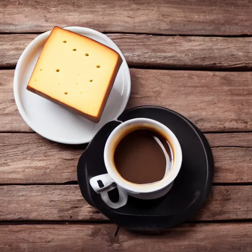 Image similar to cup of coffee made of cheese