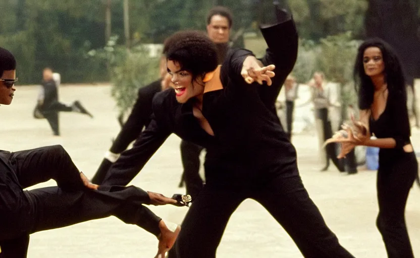 Image similar to michael jackson dancing with a neeble in men in black