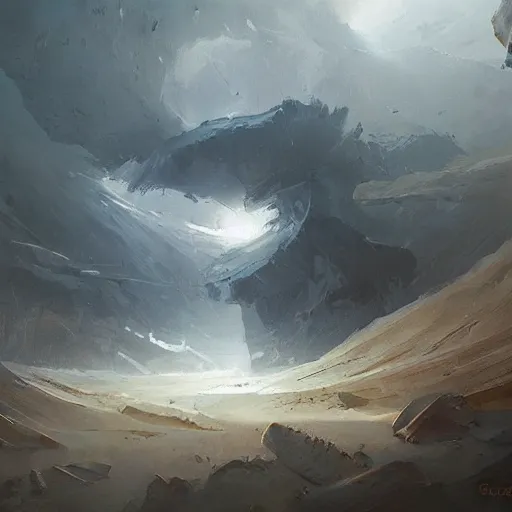 Prompt: abstract painting of an unknown land, by greg rutkowski