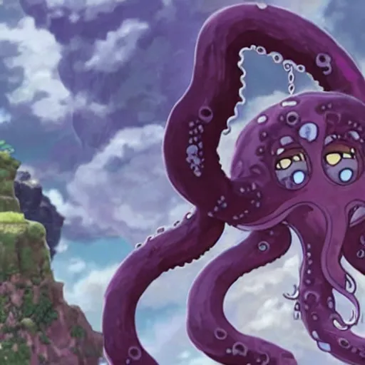 Image similar to “a tentacle monster in the anime Made in Abyss”