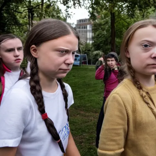 Prompt: greta thunberg is mad