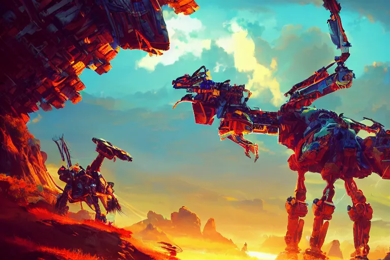 Image similar to sunwing machine mecanical creature robot of horizon forbidden west horizon zero dawn radiating a glowing aura global illumination ray tracing hdr fanart arstation by ian pesty and alena aenami artworks in 4 k