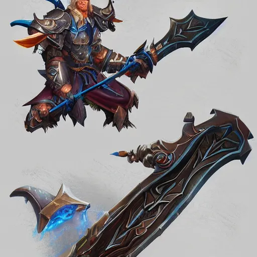 Image similar to magical longbow, magical longbow, magical longbow, magical longbow, warcraft blizzard weapon art, weapon art masterpiece artstation. 8k, sharp high quality illustration in style of Jose Daniel Cabrera Pena and Leonid Kozienko, concept art by Tooth Wu