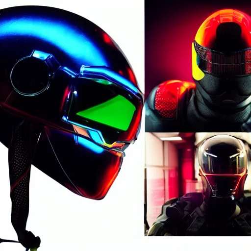 Image similar to love, diverse cybersuit helmets, from the side, optical rituals, wide wide angle, vivid, elaborate, highly detailed, beautiful lighting