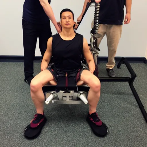 Image similar to muscular fitting exoskeleton for rehab