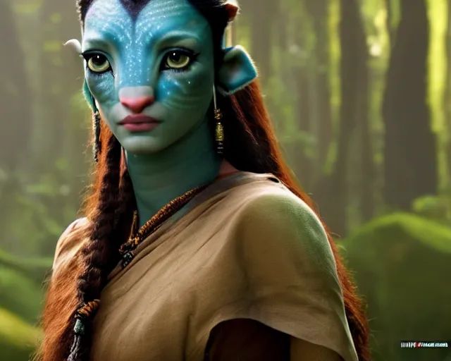 Prompt: a photo of aishwarya rai as a character in the avatar, hyper realistic face, beautiful eyes, cinematic, long shot, hyper detailed, 8 5 mm photograph, 8 k resolution, film still, sharp lens, wide lens