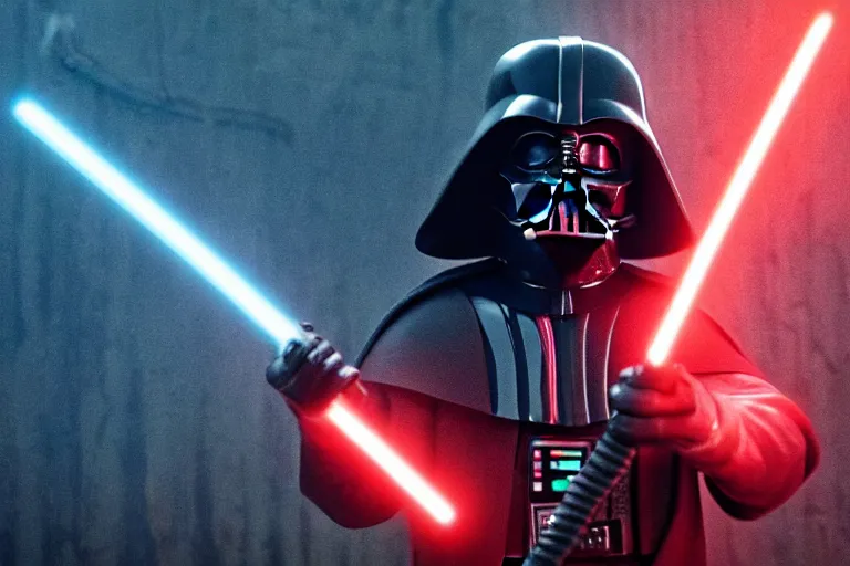 Image similar to darth vader in stranger things episode, 4k, HD