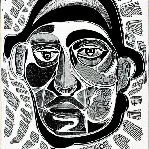 Image similar to portrait of godel's incompleteness theorem, by mike hinge,