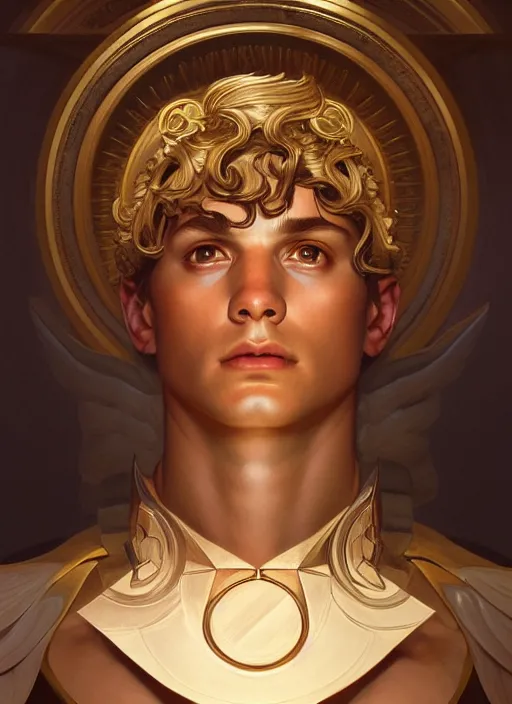 Image similar to symmetry!! portrait of perseus, greek mythology, ancient greece, elegant, highly detailed, dynamic lighting, digital art, digital painting, artstation, sharp focus, illustration, art by artgerm and greg rutkowski and alphonse mucha, 8 k