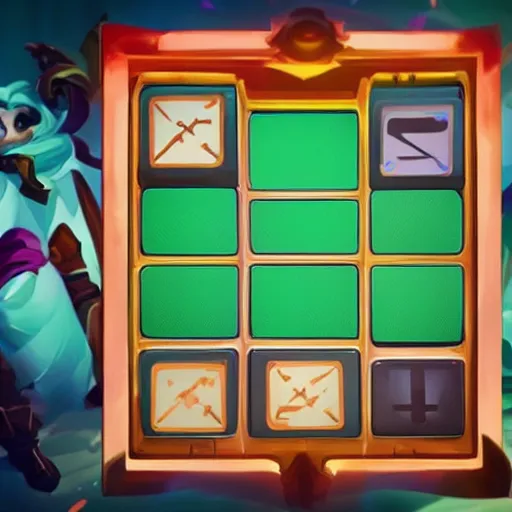 Image similar to stylized tic - tac - toe by riot games