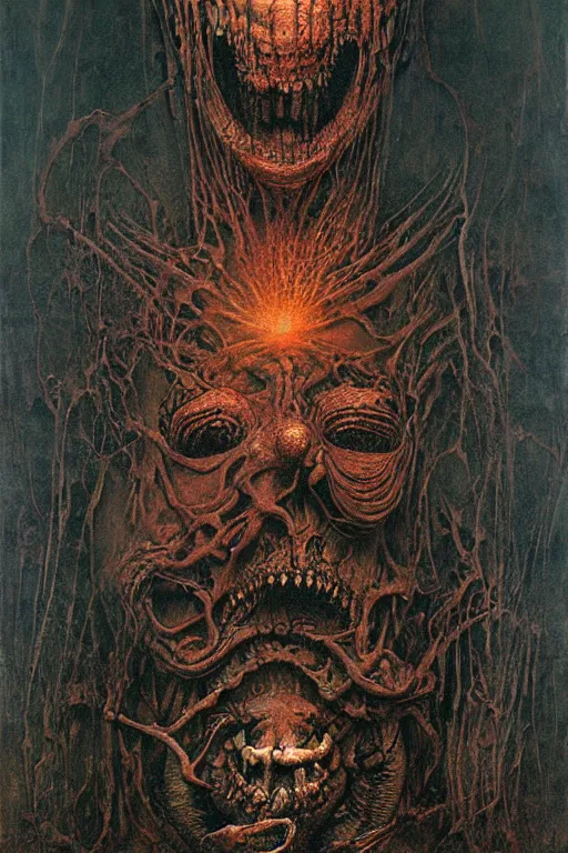 Prompt: madness painting by giger, zdzisław beksinski, greg rutkowski, maxim verehin