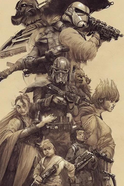 Image similar to star wars, by jean - baptiste monge