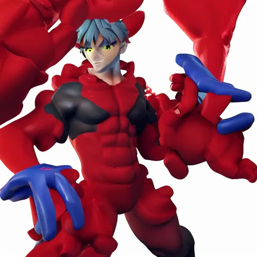 Prompt: demon hero, made by Tomohiro Shimoguchi,colored ,boxing gloves,worn pants ,ArtStation, studio trigger anime,studio trigger style,CGSociety