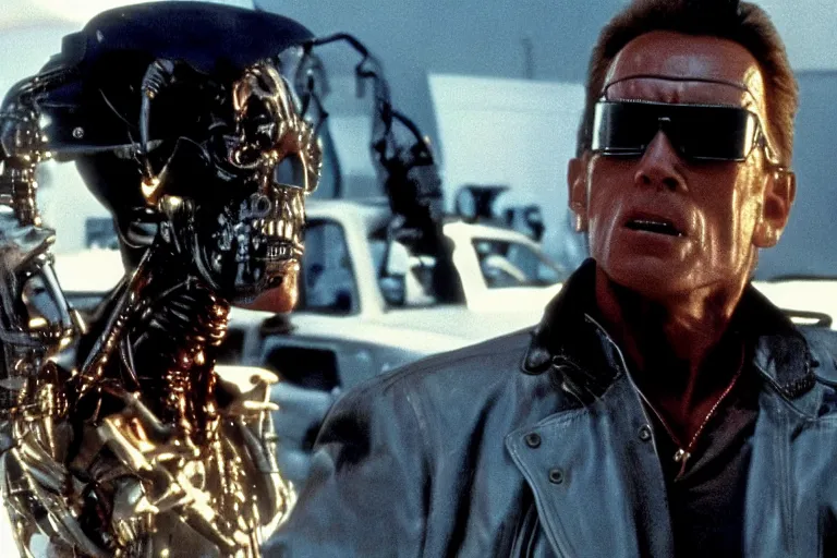 Image similar to still frame from the movie terminator : equinox released in 2 0 2 7