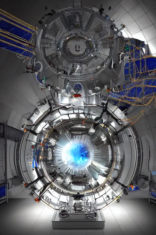 Image similar to hadron antimatter vacuum reactor, cinematic, god rays, highly detailed,
