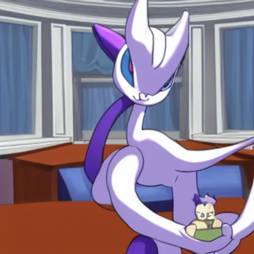 Image similar to mewtwo in the oval office