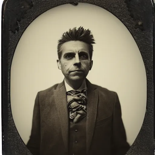 Image similar to beautiful amazing award - winning, tintype portrait photograph of rick sanchez