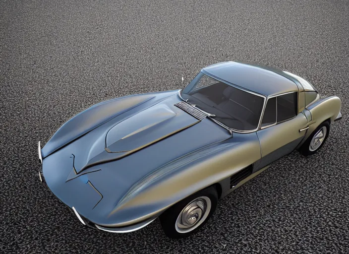 Prompt: hyperrealism, detailed textures, photorealistic 3 d render, a dreamy day on veredaro beach cuba, a 1 9 6 4 split window corvette obsidian black, sharp focus, ultra realistic, ultra high pixel detail, cinematic, intricate, cinematic light, concept art, illustration, art station, unreal engine 8 k