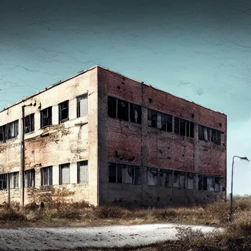 Prompt: abandoned industrial factory, trending on artstation, digital art