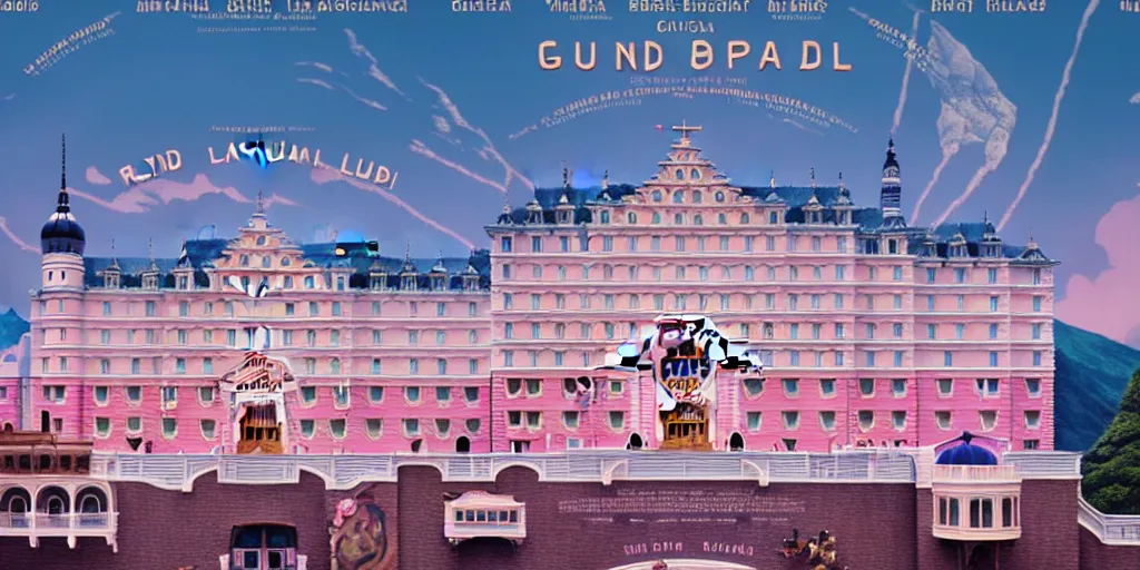 Prompt: grand budapest hotel by studio ghibli cinema still, 8 k